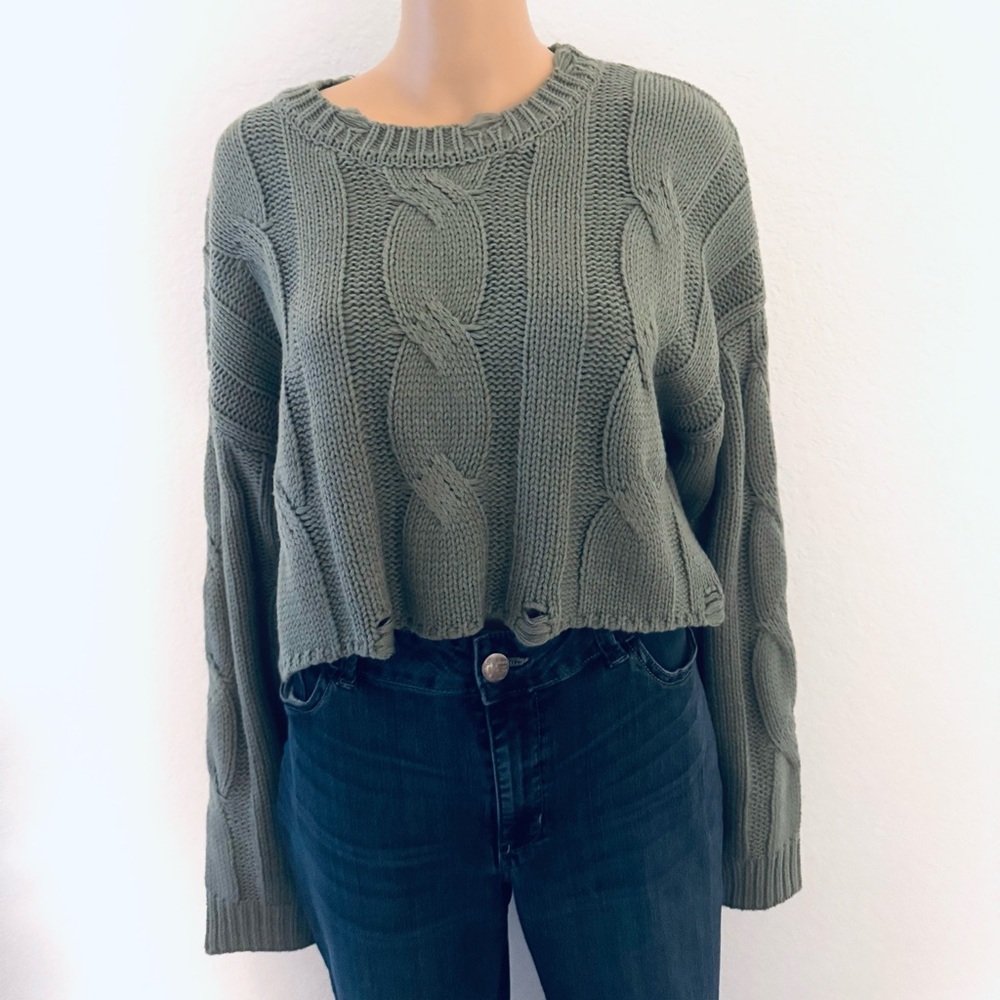 Forever 21 Olive Knit Pullover